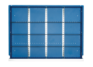 16-Compartment Drawer |Versatility® Heavy Duty Modular Storage 8-DWR Cabinet
