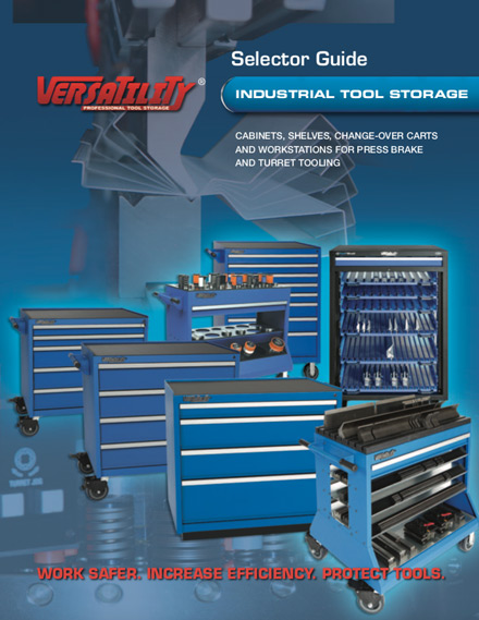 Versatility® Industrial Tooling Selector Guide | Cabinets, Change Over Carts, Workstations