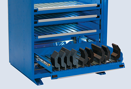 iTool® Visual Press Brake Tool Storage System- Drawers with Flip Down Fronts and Lock Out | Versatility