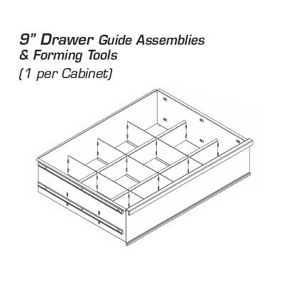Drawer for Guide Assemblies and Forming Tools